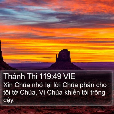 Thánh Thi 119:49 VIE Bible Verse Image