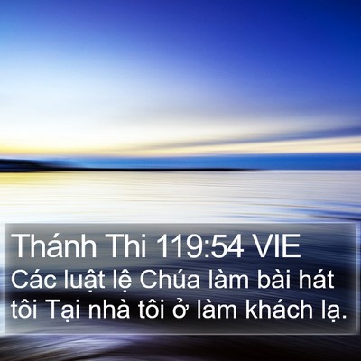 Thánh Thi 119:54 VIE Bible Verse Image