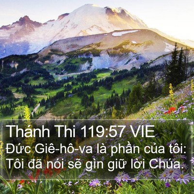 Thánh Thi 119:57 VIE Bible Verse Image