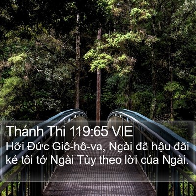 Thánh Thi 119:65 VIE Bible Verse Image