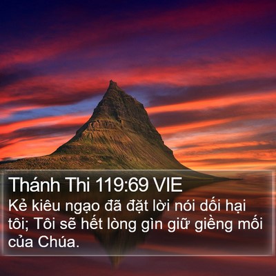 Thánh Thi 119:69 VIE Bible Verse Image