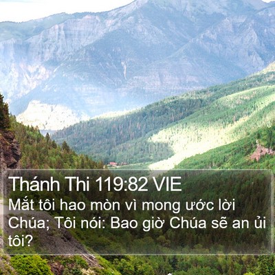 Thánh Thi 119:82 VIE Bible Verse Image