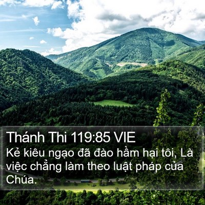 Thánh Thi 119:85 VIE Bible Verse Image