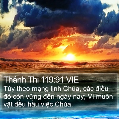 Thánh Thi 119:91 VIE Bible Verse Image