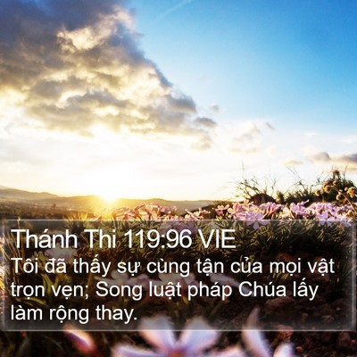 Thánh Thi 119:96 VIE Bible Verse Image