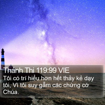 Thánh Thi 119:99 VIE Bible Verse Image