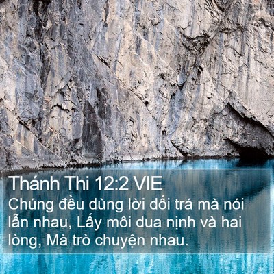 Thánh Thi 12:2 VIE Bible Verse Image