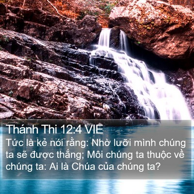 Thánh Thi 12:4 VIE Bible Verse Image