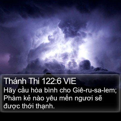 Thánh Thi 122:6 VIE Bible Verse Image