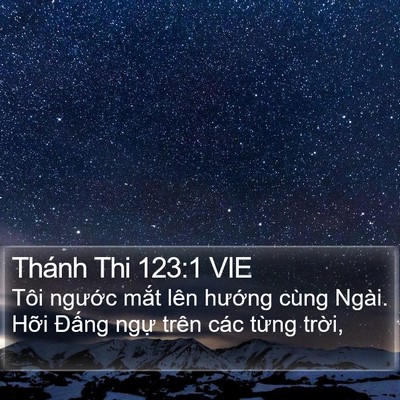 Thánh Thi 123:1 VIE Bible Verse Image