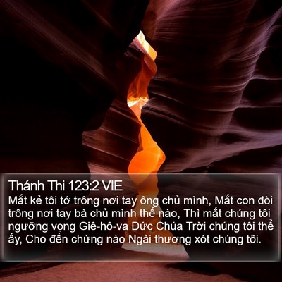 Thánh Thi 123:2 VIE Bible Verse Image