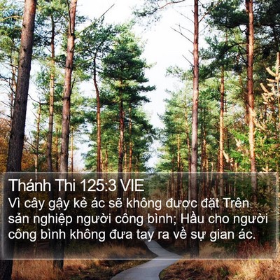 Thánh Thi 125:3 VIE Bible Verse Image
