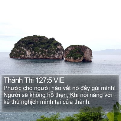 Thánh Thi 127:5 VIE Bible Verse Image