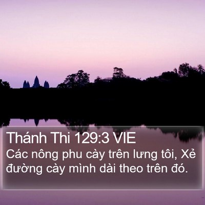 Thánh Thi 129:3 VIE Bible Verse Image