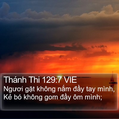 Thánh Thi 129:7 VIE Bible Verse Image