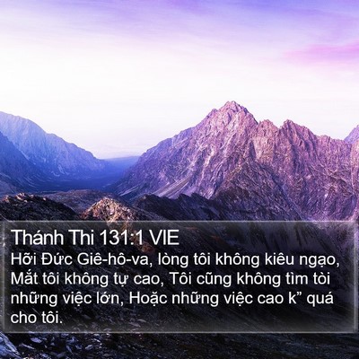 Thánh Thi 131:1 VIE Bible Verse Image
