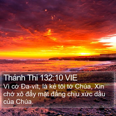 Thánh Thi 132:10 VIE Bible Verse Image