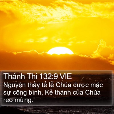 Thánh Thi 132:9 VIE Bible Verse Image