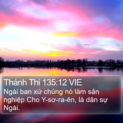 Thánh Thi 135:12 VIE Bible Verse Image