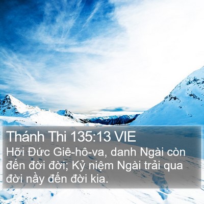 Thánh Thi 135:13 VIE Bible Verse Image