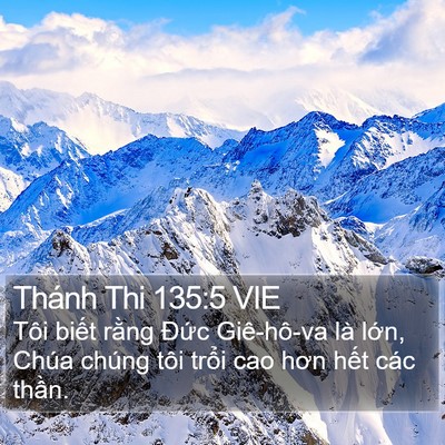 Thánh Thi 135:5 VIE Bible Verse Image