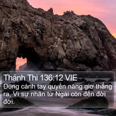 Thánh Thi 136:12 VIE Bible Verse Image