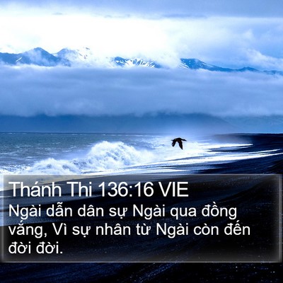 Thánh Thi 136:16 VIE Bible Verse Image
