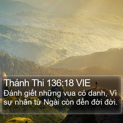 Thánh Thi 136:18 VIE Bible Verse Image