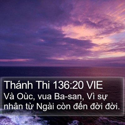 Thánh Thi 136:20 VIE Bible Verse Image