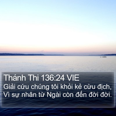 Thánh Thi 136:24 VIE Bible Verse Image