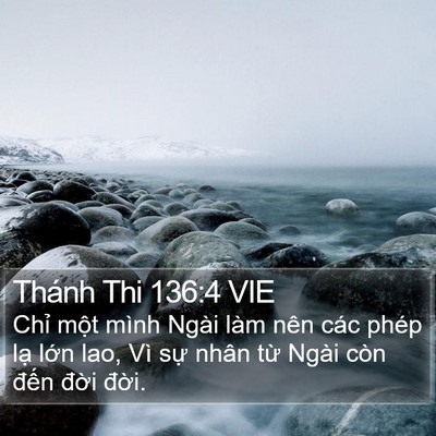 Thánh Thi 136:4 VIE Bible Verse Image