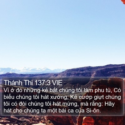 Thánh Thi 137:3 VIE Bible Verse Image