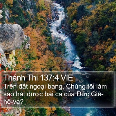 Thánh Thi 137:4 VIE Bible Verse Image