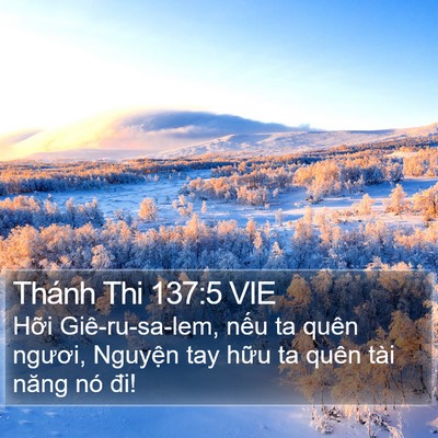 Thánh Thi 137:5 VIE Bible Verse Image