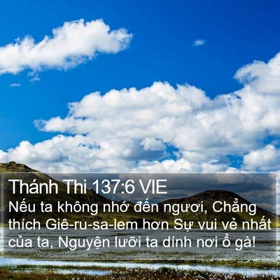 Thánh Thi 137:6 VIE Bible Verse Image
