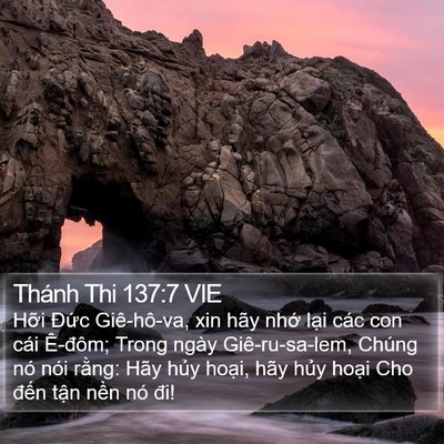 Thánh Thi 137:7 VIE Bible Verse Image