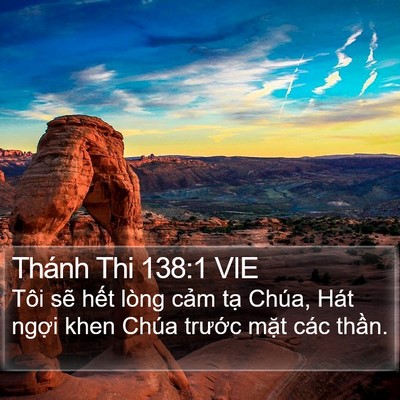 Thánh Thi 138:1 VIE Bible Verse Image