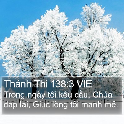 Thánh Thi 138:3 VIE Bible Verse Image
