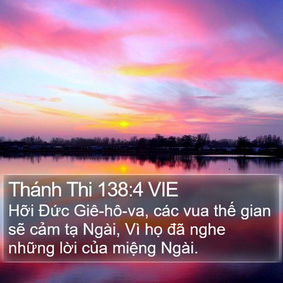 Thánh Thi 138:4 VIE Bible Verse Image