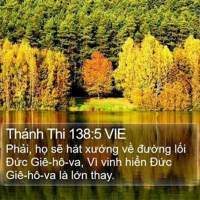 Thánh Thi 138:5 VIE Bible Verse Image