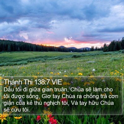Thánh Thi 138:7 VIE Bible Verse Image