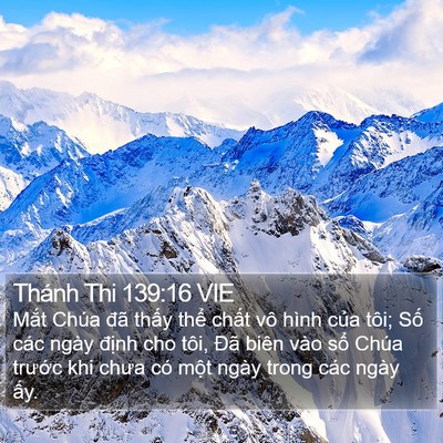 Thánh Thi 139:16 VIE Bible Verse Image