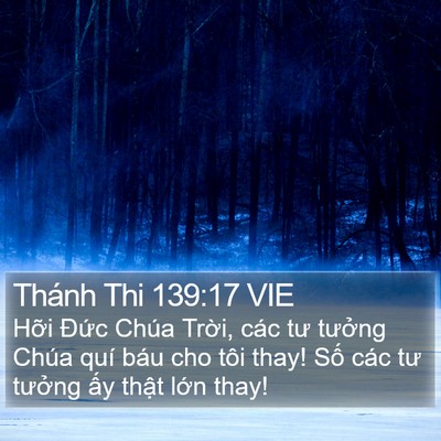 Thánh Thi 139:17 VIE Bible Verse Image
