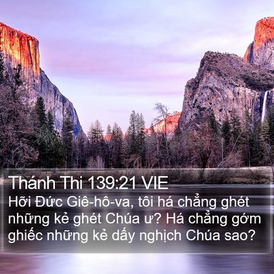 Thánh Thi 139:21 VIE Bible Verse Image
