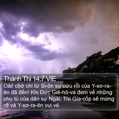 Thánh Thi 14:7 VIE Bible Verse Image
