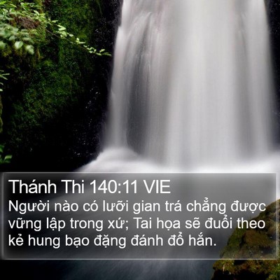 Thánh Thi 140:11 VIE Bible Verse Image