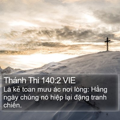 Thánh Thi 140:2 VIE Bible Verse Image