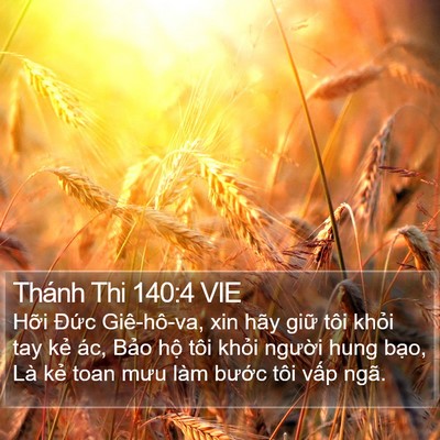 Thánh Thi 140:4 VIE Bible Verse Image