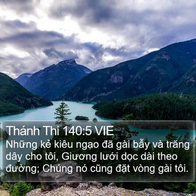 Thánh Thi 140:5 VIE Bible Verse Image