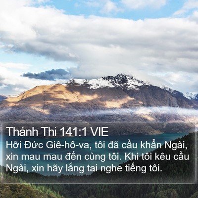 Thánh Thi 141:1 VIE Bible Verse Image